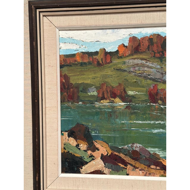 Tage Törngren, River View, 1967, Oil Painting on Canvas, Framed For Sale - Image 7 of 18