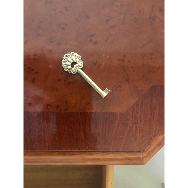 Early 20th Century Georgian Style Double Pedestal Mahogany Partners Desk For Sale In Louisville - Image 6 of 11