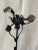 Vintage Metal Floral Candle Holder For Sale - Image 4 of 10