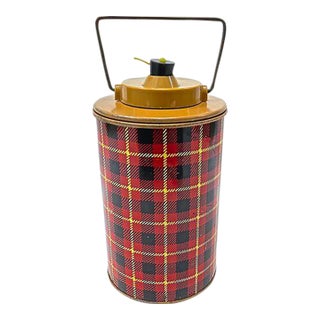 Vintage Hamilton Scotch Plaid Tartan Thermos For Sale