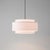 Nova Coronado 15" Pendant Light Kit, Drum White Linen Shade, Weathered Brass Steel, Dimmable, 15"d For Sale - Image 4 of 6