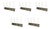 Black Metal, Brass & Opaline Glass 4-Light Wall Lamps, 1950s, Set of 5 For Sale