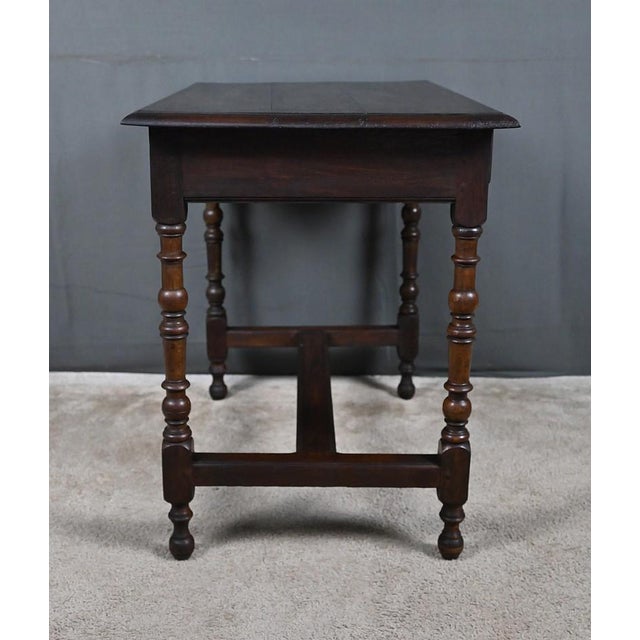 Small 19th Century Louis XIV Oak Desk For Sale - Image 10 of 16
