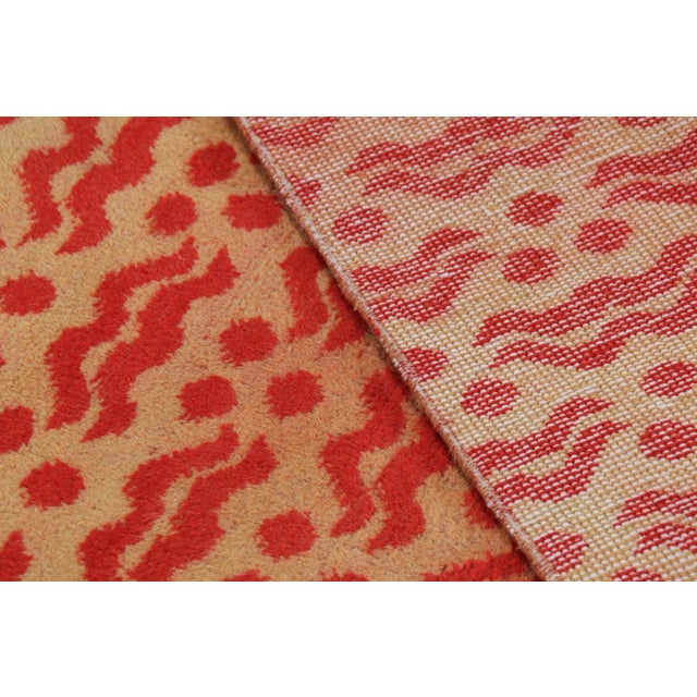 Textile Vintage Zeki Müren Runner Rug in Beige With Red Cintamani Motifs | Rug & Kilim For Sale - Image 7 of 7