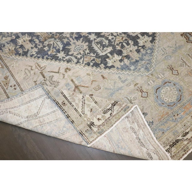 Persian Early 20th Century Blue Large Corridor Persian Malayer Rug - 6'10" x 20' For Sale - Image 3 of 15