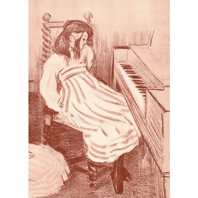 Alfredo Müller, Bouderie, 1898, Original Lithograph For Sale - Image 3 of 8
