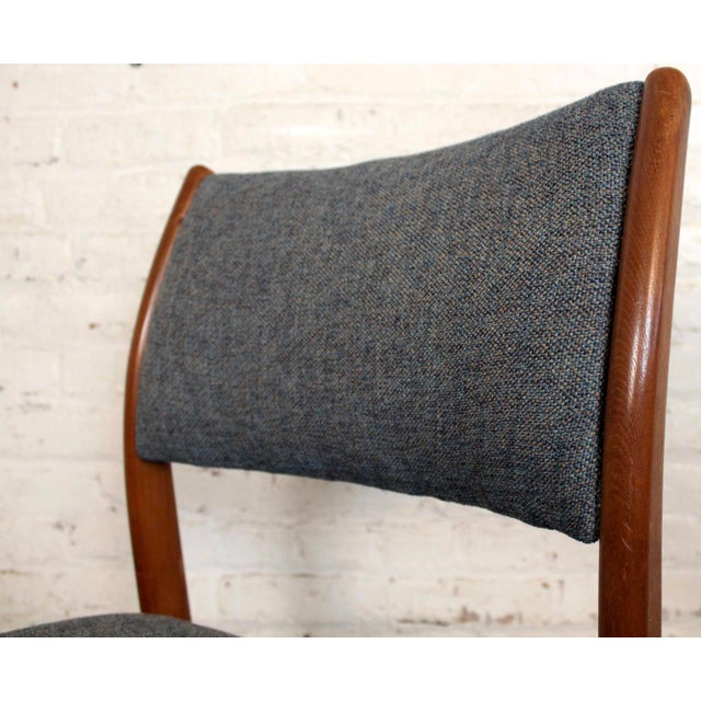 Set of 4 Mid-Century Teak Scandinavian Dining Chairs For Sale - Image 9 of 13