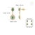1.68ct Pear-Cut Emerald & Diamond Double Halo Drop Earrings in 14k Yellow Gold- 2 Pieces For Sale - Image 10 of 14