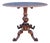 1920s Victorian Tilt-Top Rotating Pedestal Table With Scalloped Edge For Sale