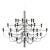 Late 20th Century Authentic Flos 2097/30 Chandelier by Gino Sarfatti, Chrome, Made in Italy For Sale