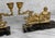 Vintage French Neoclassical Brass & Marble Figural Candlestick Holder - A Pair For Sale - Image 6 of 11