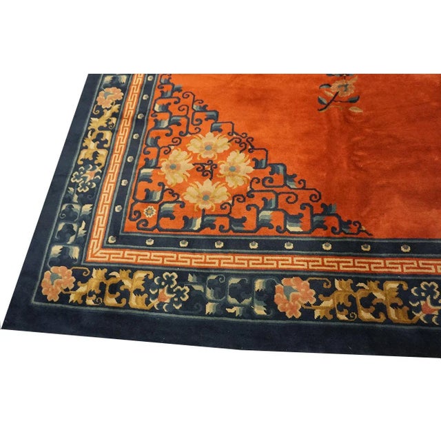 Vintage 1980s Chinese Peking Carpet ( 12'4" x 18' - 375 x 550 ) For Sale - Image 4 of 5