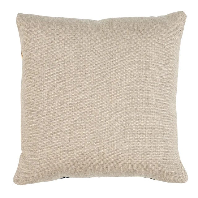 This pillow features Gerry Embroidery with a knife edge finish. Hand-stitched flora and fauna enliven rolling hills in...