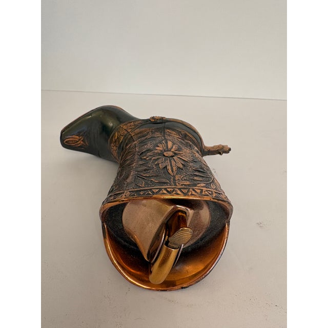 Vintage Copper Cowboy Boot With Spur Lighter For Sale In Boise - Image 6 of 9