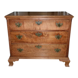 Early American Chippendale Period Maple Chest of Drawers For Sale