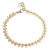 Syna Yellow Gold Satin Leaf Diamond Bracelet For Sale