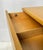 Iconic Mid-Century Modern Heywood-Wakefield executive kneehole desk. Crafted from solid birch with the maker’s signature...