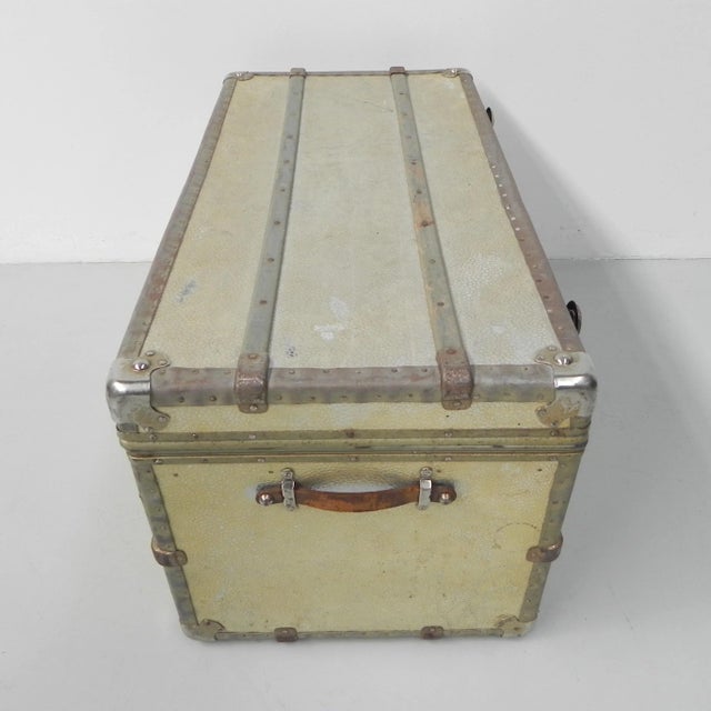 Vintage Aluminum Clad Chest For Sale - Image 13 of 18