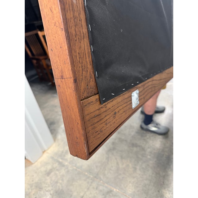 1960s Sectional Sofa | Double Sofa Beds | Walnut & Chevron Upholstery For Sale - Image 13 of 16