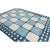 Rug & Kilim Rug & Kilim’s Contemporary Dhurrie Rug in Blue With White Geometric Patterns For Sale - Image 4 of 7