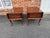 Queen Anne Mid 20th Century Pair of Queen Anne Style Drop Leaf Side Tables by Pennsylvanie House For Sale - Image 3 of 12