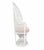Mid-Century Modern Vintage White Peacock Chair With Pink Cushion For Sale - Image 3 of 7