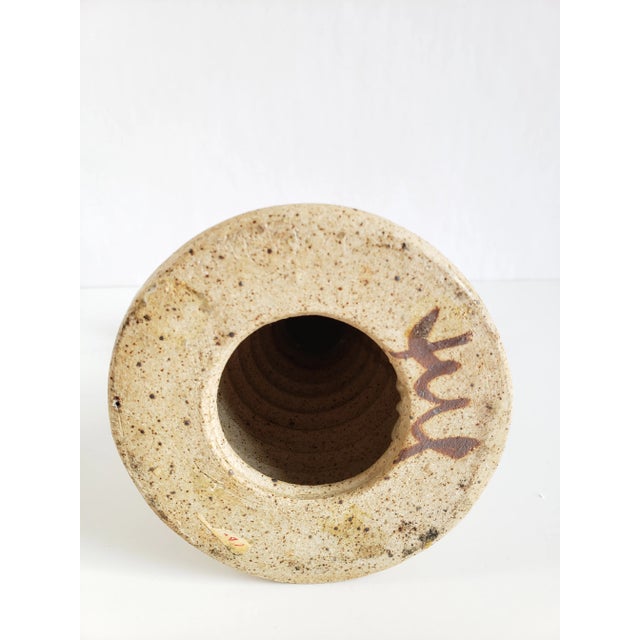 Mid Century Modern Studio Pottery Ceramic Candle Holder For Sale - Image 11 of 12