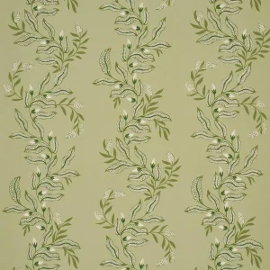 SAMPLE - Schumacher X Laura Gonzalez Vagary Vines Wallpaper In Honeydew