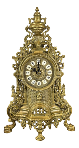 Vintage French Style Decorative Ornate Table Mantel Clock