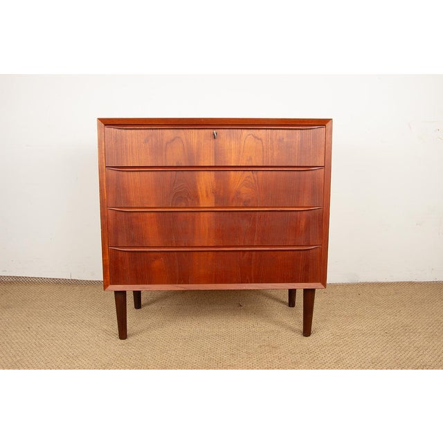 Vintage Danish Teak Three-Drawer Chest of Drawers, 1960s For Sale - Image 12 of 13