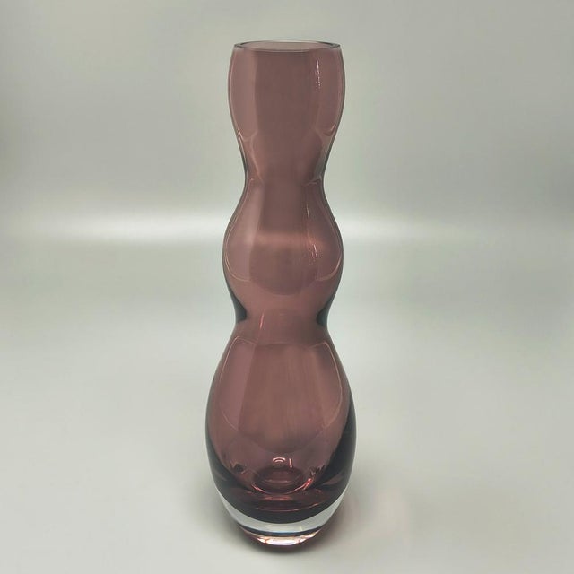 Mid-Century Modern Space Age Purple Vase by V. Nason in Murano Glass, Italy, 1970s For Sale - Image 3 of 7