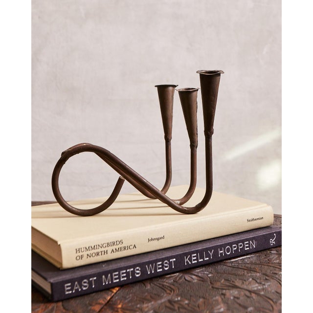 Iron Tabletop Candelabra For Sale - Image 4 of 10