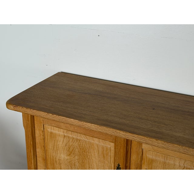 Mid-Century Modern Low Brutalist Sideboard in Oak by Henning Kjaernulf, 1960s For Sale - Image 8 of 10