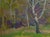 1980s 1980s Impressionist Forest Oil Painting, Original Soviet Ukrainian Art 50-67 For Sale - Image 5 of 6
