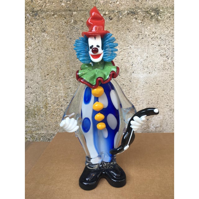 Italian Murano Art Glass Clown, "Pagliaccio" Chairish