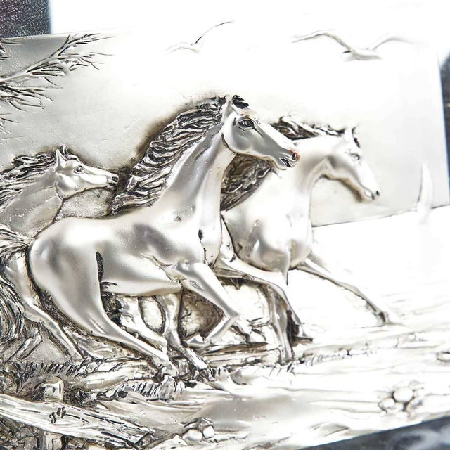 High Relief Horses, Vintage Print