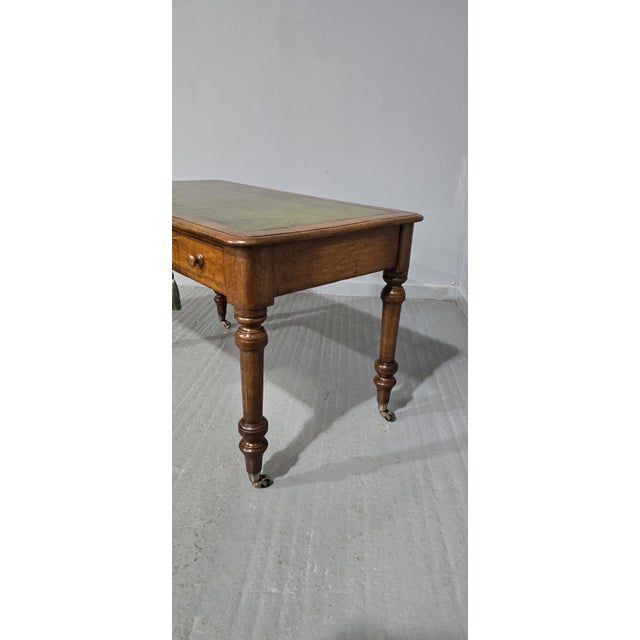 Victorian Oak Writing Desk, 1880s For Sale - Image 6 of 11
