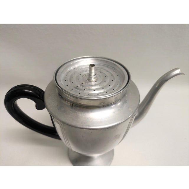 Metal Mid-Century Aluminum Coffee Server For Sale - Image 7 of 10
