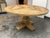 Rustic European Timothy Oulton for Restoration Hardware Salvaged Wood Trestle Round Dining Table, Diam. 60.5 Inches For Sale - Image 3 of 12