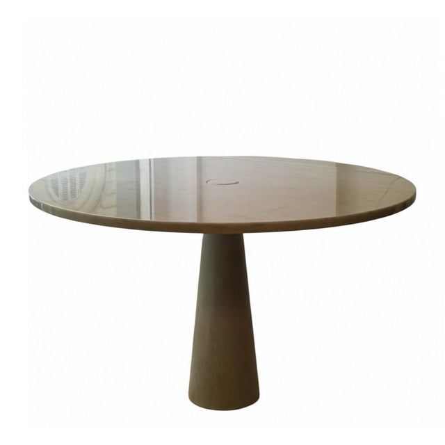 Stone Italian M1 Marble Round Table by Angelo Mangiarotti, 1960s For Sale - Image 7 of 7