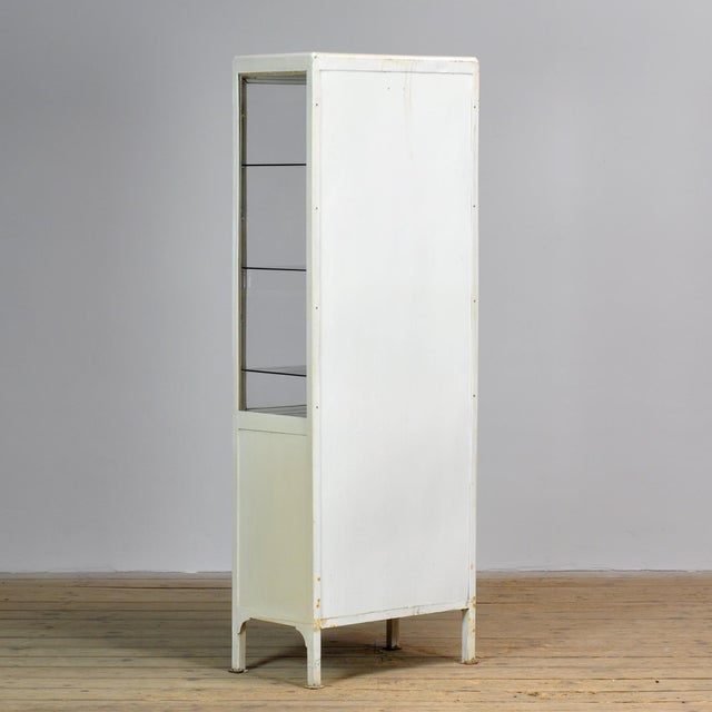 Vintage Medical Cabinet in Glass and Iron, 1970s For Sale - Image 9 of 10