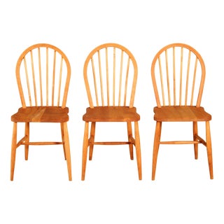 Mid-Century Modern Chairs in Elm and Beech from Ercol, 1950s, Set of 3 For Sale