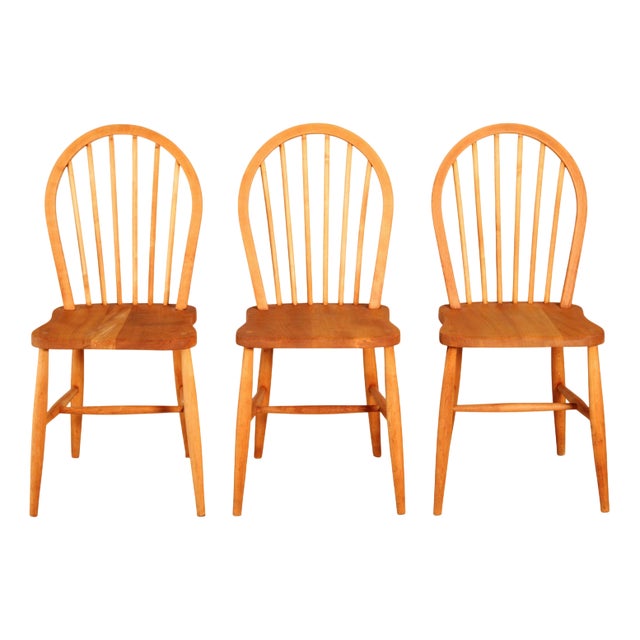 Mid-Century Modern Chairs in Elm and Beech from Ercol, 1950s, Set of 3 For Sale