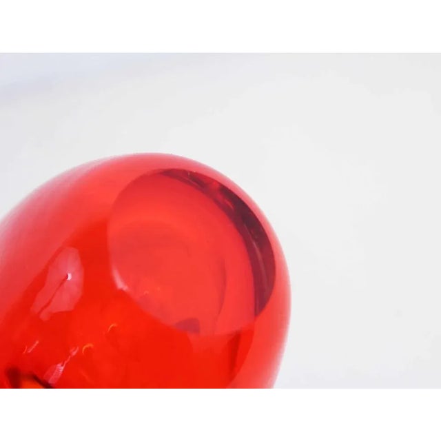 Orange Vase in Glass from Deru Design International, 1970s For Sale - Image 8 of 11