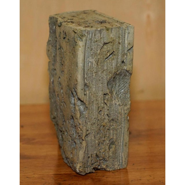 Carved Stone Library Book, 1900s For Sale - Image 6 of 10