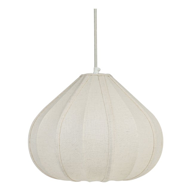 Zubeda Cotton Teardrop Pendant Lamp, Small For Sale
