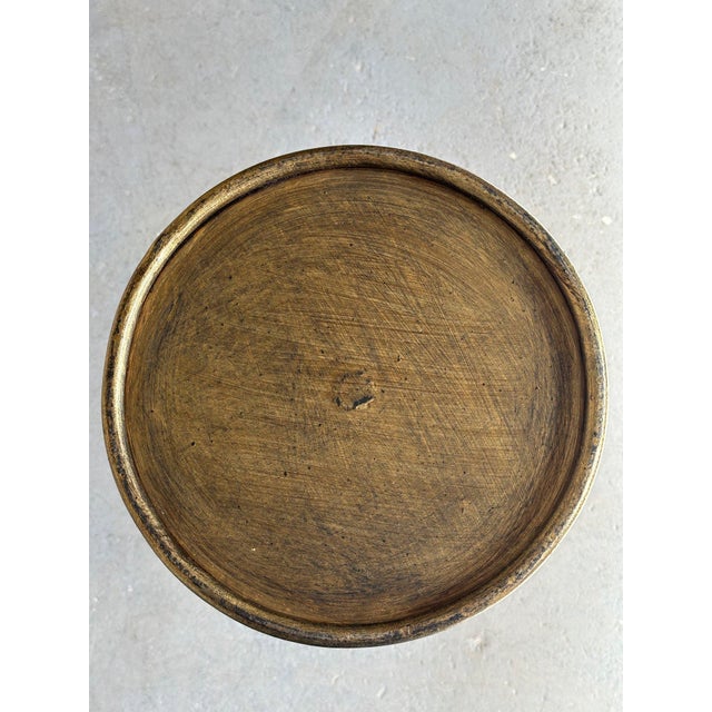Iron Drinks Table With Gold Patina For Sale - Image 12 of 12