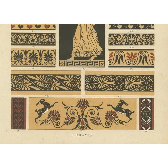 Late 19th Century Greek Architecture and Ornament Prints, 1887, Paper, Set of 3 For Sale - Image 5 of 11
