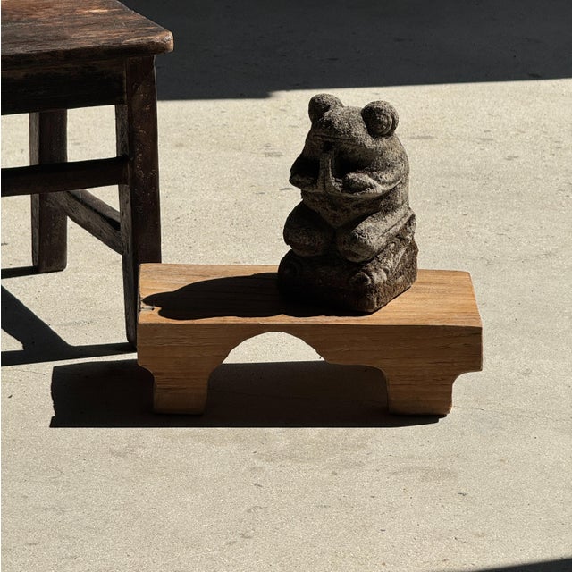 Small Balinese Limestone Frog Sculpture, 1980s For Sale - Image 9 of 10