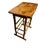 Vintage burnt bamboo wine rack serving table or side table. Perfect for small spaces Measures 20.5” w x 13.5” d x 27” h....
